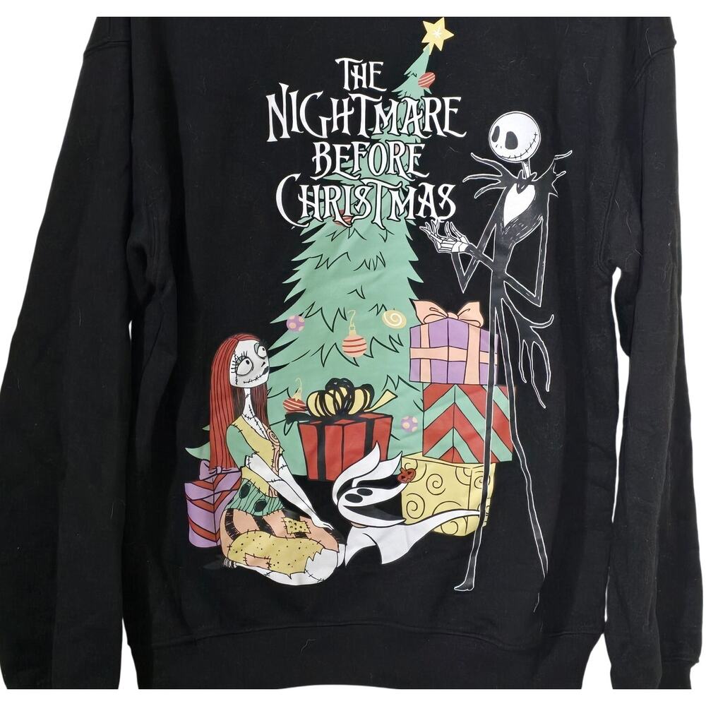 Disneys The Nightmare Before Christmas Sweatshirt Juniors 11-13 Large Worn 1x